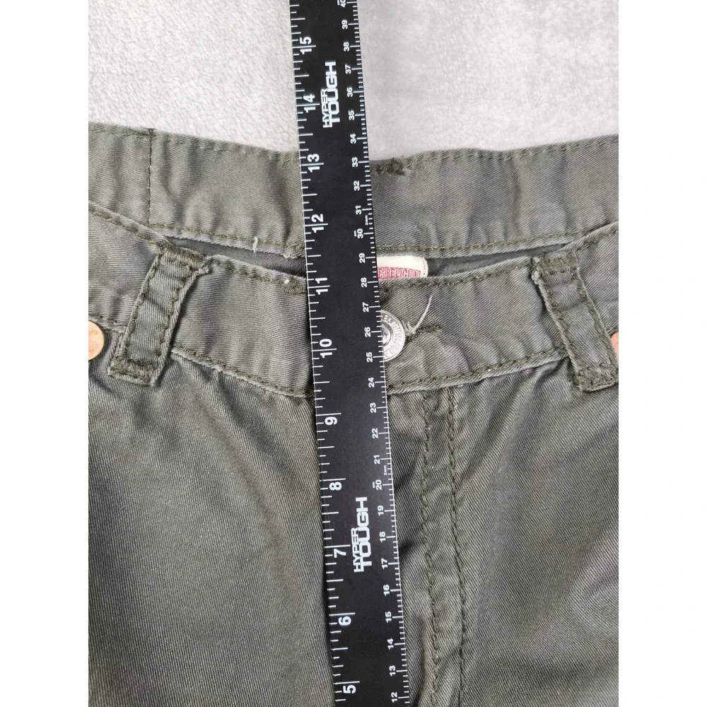 True Religion Johnny Super‎ T Jeans Olive Green Size 40 Y2K Flap Pocket